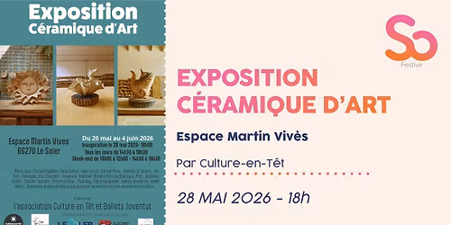 Exposition c\u00e9ramique d'art