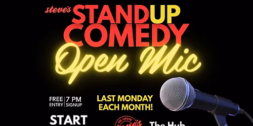 Open Mic Comedy Night at Steve\u2019s Chesterfield