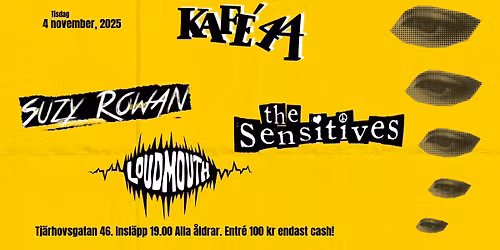 The Sensitives, LOUDMOUTH! & Suzy Rowan p\u00e5 Kaf\u00e9 44