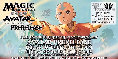  MTG PreRelease: Avatar