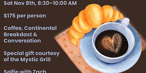 Zach Roerig  Saturday 9 AM Meet & Greet