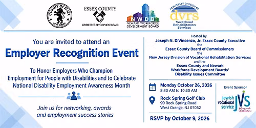 Essex County and Newark WDB Employer Recognition Breakfast 10.26.26
