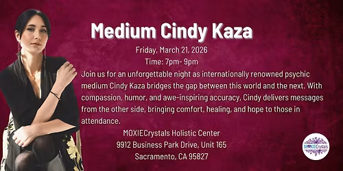 An Evening with Cindy Kaza