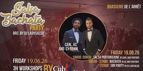SB Party avec DJ Ladysalsa\/Workshop de salsa avec Carl et bachata avec KC, see youuuu