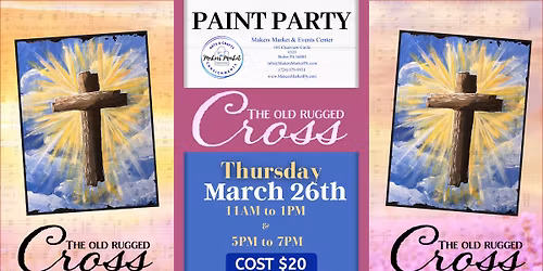 The Old Rugged Cross Paint Party