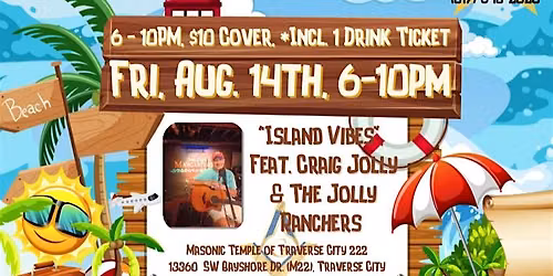 Island Vibes at TC Masons 222 with Craig Jolly