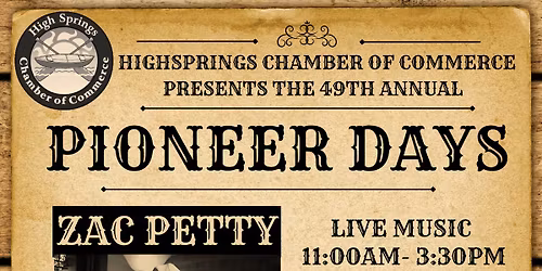 ZAC PETTY live at PIONEER DAYS in HIGH SPRINGS!