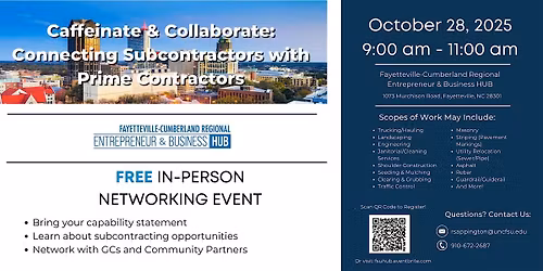 Caffeinate & Collaborate: Connecting Subcontractors with Prime Contractors
