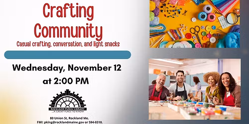 Crafting Community: Creative Gathering for Adults