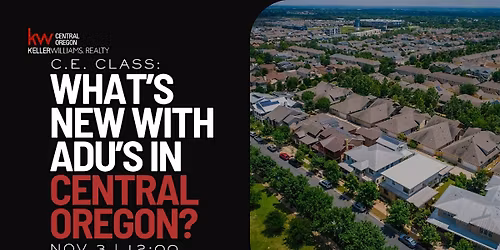 What\u2019s New with ADU\u2019s in Central Oregon?