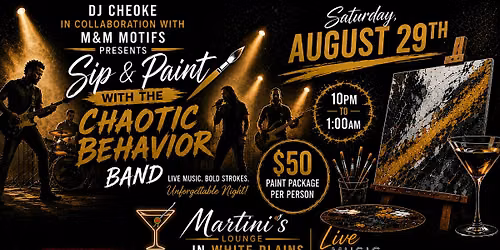 Chaotic Behavior Band Sip and Paint Edition