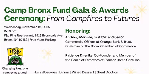 6th Annual Camp Bronx Fund Gala: From Campfires to Futures