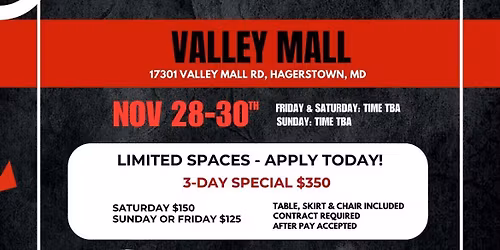 BLACK FRIDAY VENDOR POPUP