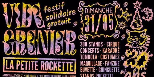 Vide Grenier festif et solidaire sp\u00e9cial 20 ans de La Petite Rockette !