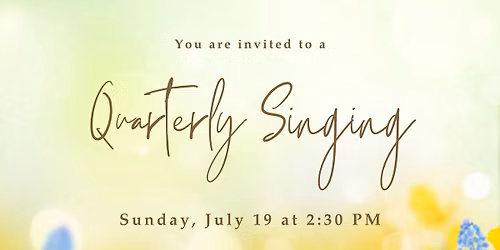Quarterly Singing
