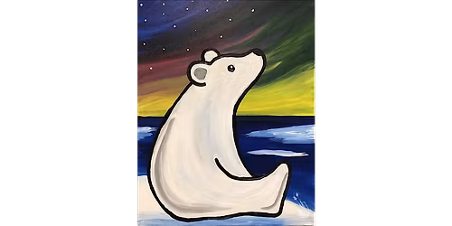 Polar Bear and Northern Lights - Paint and Sip in Denver | Classpop!\u2122