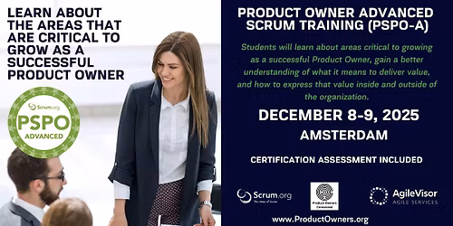 Certified Training | Professional Scrum Product Owner - Advanced (PSPO-A)