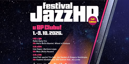 JazzHR Festival - jesenska edicija u BP Clubu