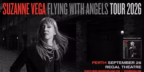 SUZANNE VEGA | Sat 26 Sept 2026 | Regal Theatre, Perth