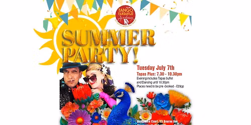 Tango Fandango Summer Party at Tapas Plus in Bournemouth!