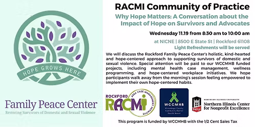 RACMI: Rockford Family Peace Center - Why Hope Matters