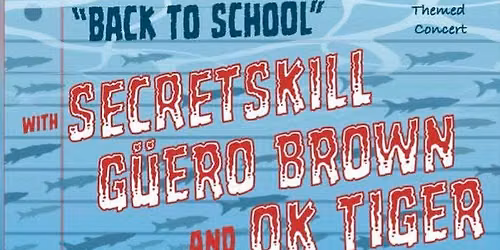 Sunset Tavern Presents: BACK TO SCHOOL\n