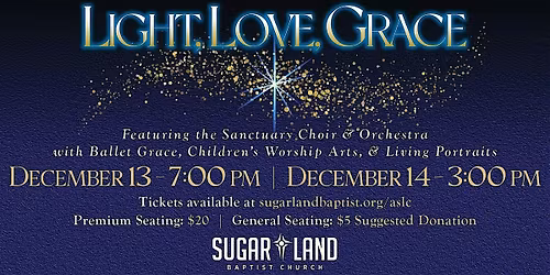 A SUGAR LAND CHRISTMAS SUN 12\/14\/25  3:00pm