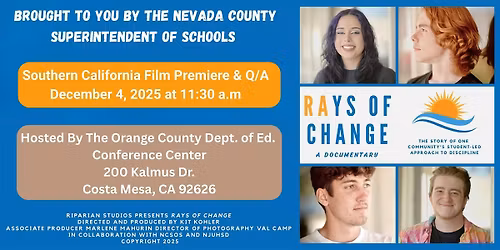 RAYS of Change Documentary: Southern California Premiere
