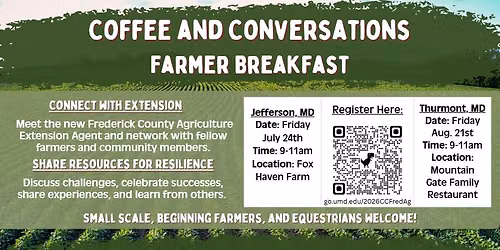 Coffee and Conversations Farmer Breakfast #1