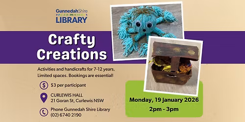 Crafty Creations @ Curlewis Hall | BOOKINGS ESSENTIAL