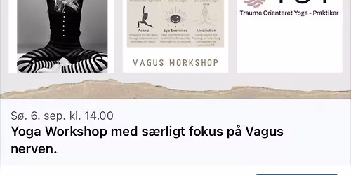 Yoga Workshop med s\u00e6rligt fokus p\u00e5 Vagus nerven.