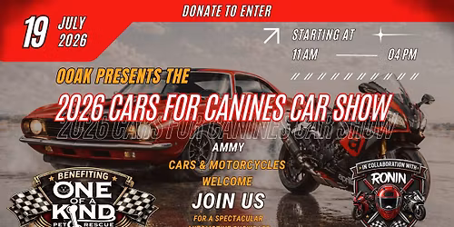2026 Cars for Canines Car Show