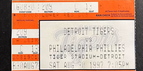 Philadelphia Phillies at Detroit Tigers at Comerica Park