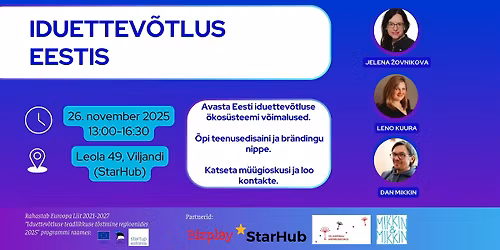 Hakka iduettev\u00f5tjaks! Tule tasuta seminarile Viljandisse!