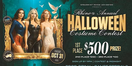 Spearmint Rhino Lexington \u2013 Rhino\u2019s Annual Halloween Costume Contes