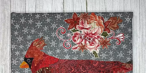 Christmas Cardinal Collage Class with Lynn