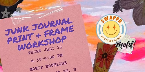 Junk Journal Print & Frame Workshop