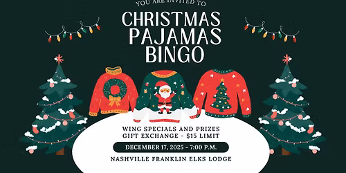 Christmas PJ Bingo