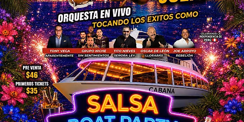 Salsa Boat Party y mas  NYC | Orquesta En Vivo