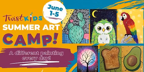 Kids Summer Art Camp with live parrot meet and greet!