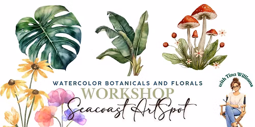 3 Week Florals and Botanicals Workshop | Tina's Art Studio | Portsmouth