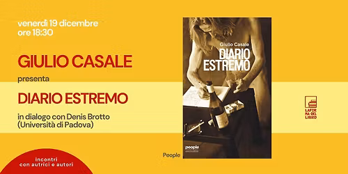 GIULIO CASALE presenta "DIARIO ESTREMO"