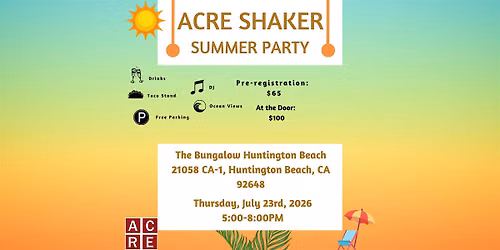 ACRE Shaker Summer Party