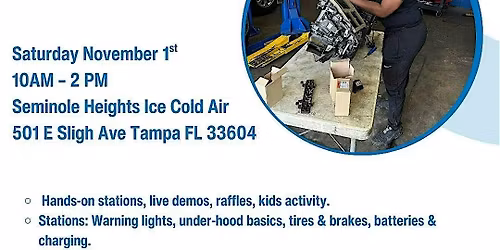 Ice Cold Air Car Care Clinic & Shoe Drive Supporting Clothes to Kids