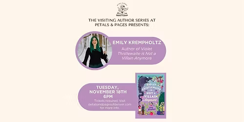 Emily Krempholtz Book Launch at Petals & Pages