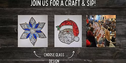Craft & Sip - Crushed Stained Glass Workshop - at Wolf & Honey!