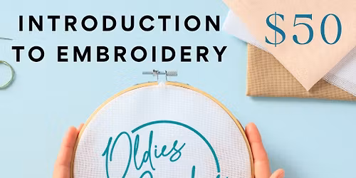 Intro To Embroidery | $50