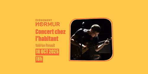Concert de chanson française chez l’habitant avec Valérian Renault dans une ferme à Angerville