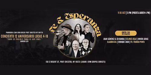Concierto Fe & Esperanza - 12 Aniversario Lucas 4-18