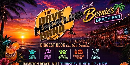 Dave Macklin Band Live from Bernies